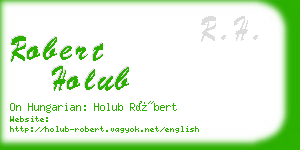 robert holub business card